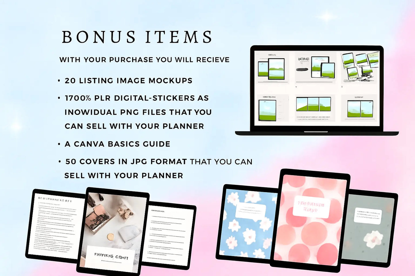 2026 Digital Planner – Fully Editable in Canva Guide Rack