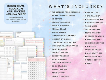 2026 Digital Planner – Fully Editable in Canva