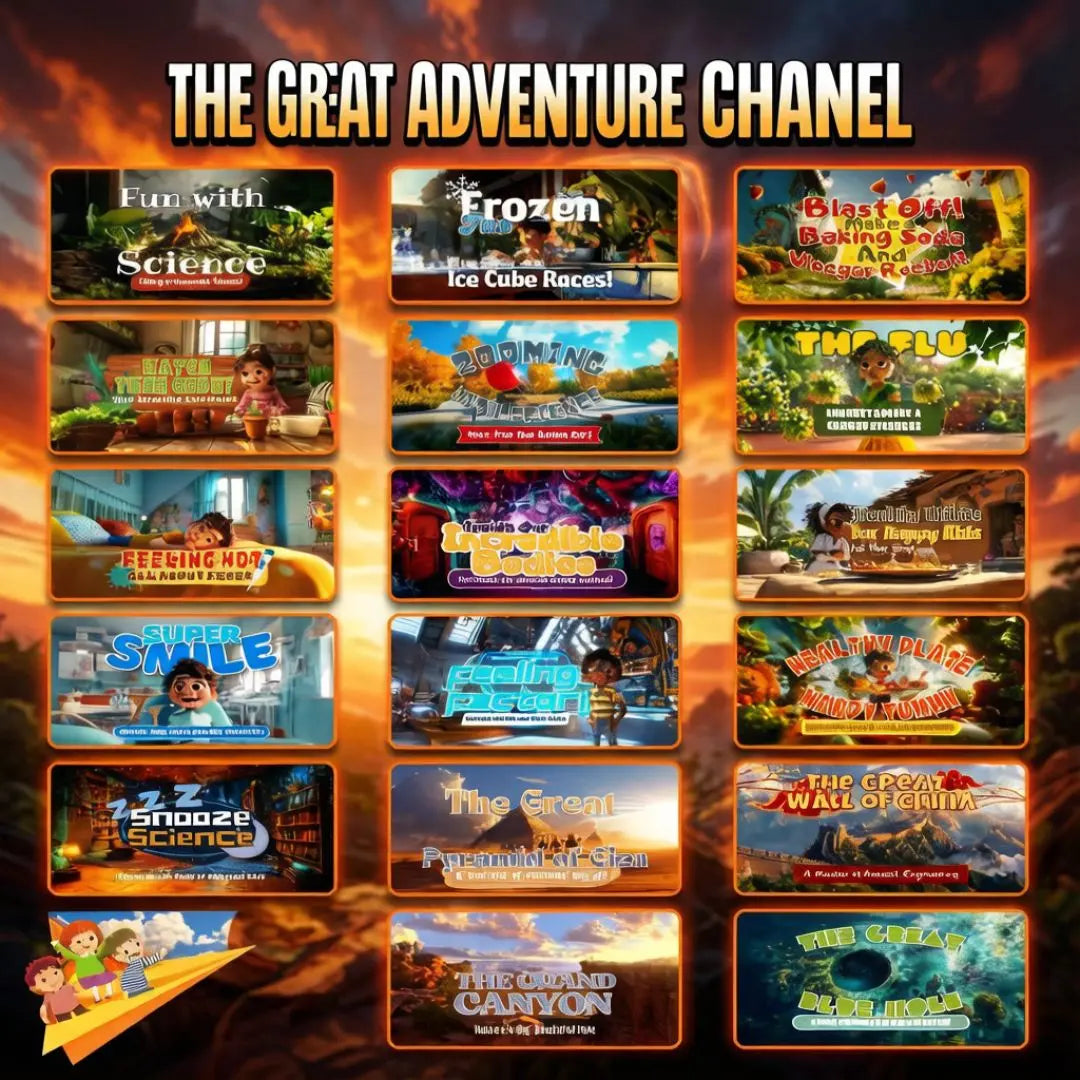48 Interactive Kids Storybooks - Canva Stories With Audio Guide Rack