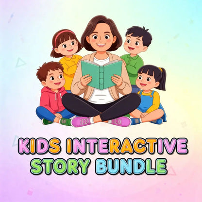 48 Interactive Kids Storybooks - Canva Stories With Audio Guide Rack