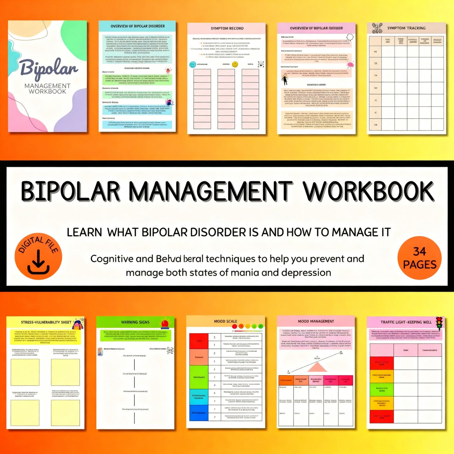 Bipolar Disorder Therapy & Management Workbook