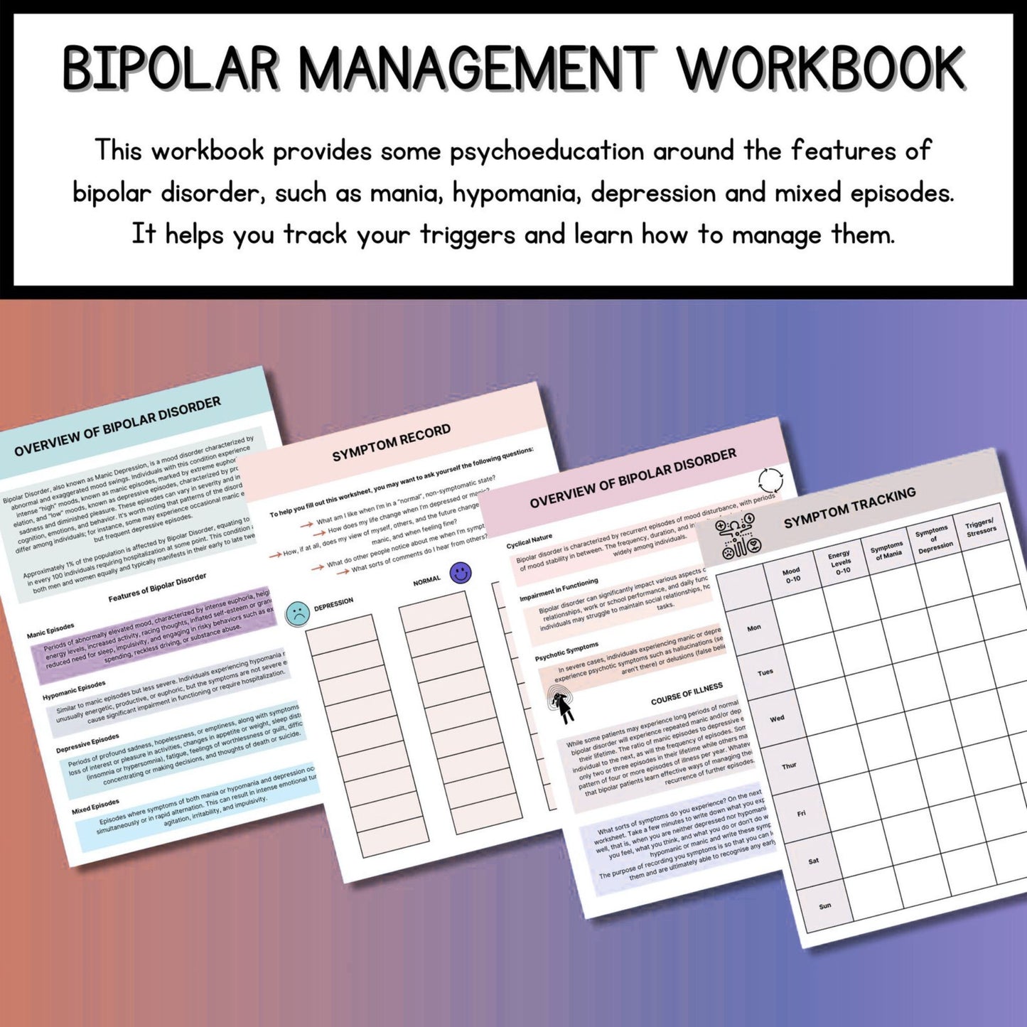 Bipolar Disorder Therapy & Management Workbook