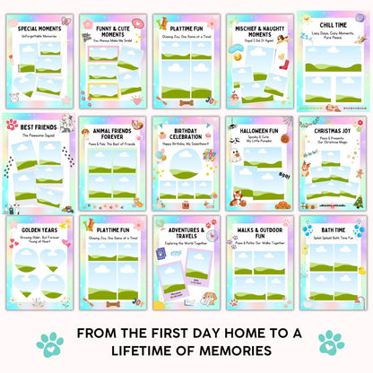 Pet Memory Album – Printable & Editable Guide Rack