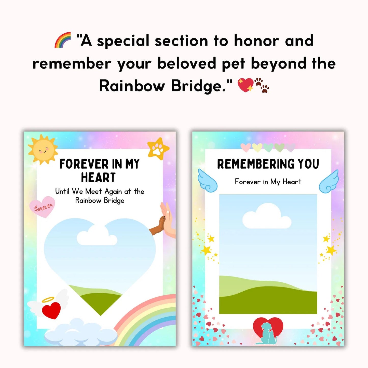 Pet Memory Album – Printable & Editable Guide Rack