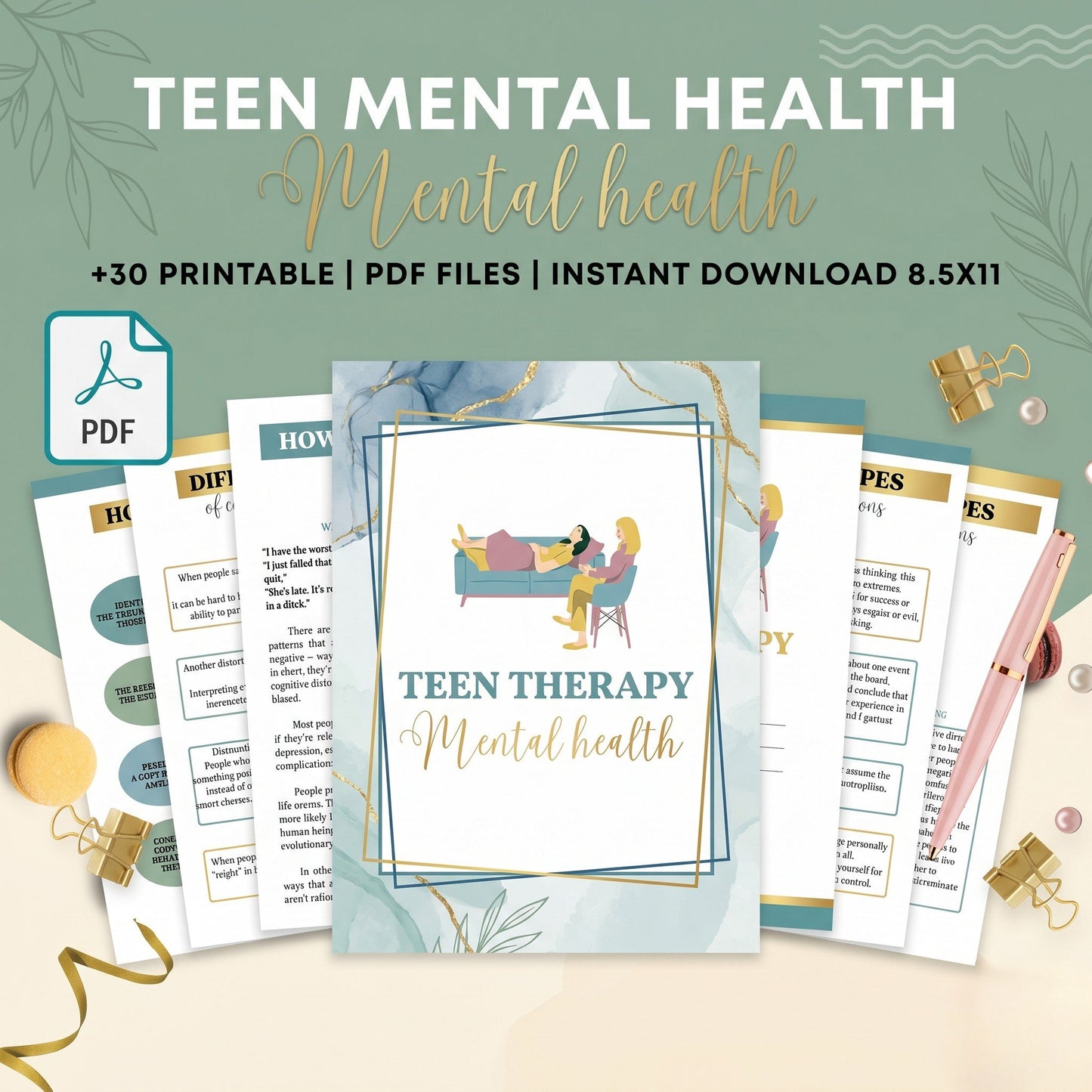 Teen Mental Health Therapy Journal