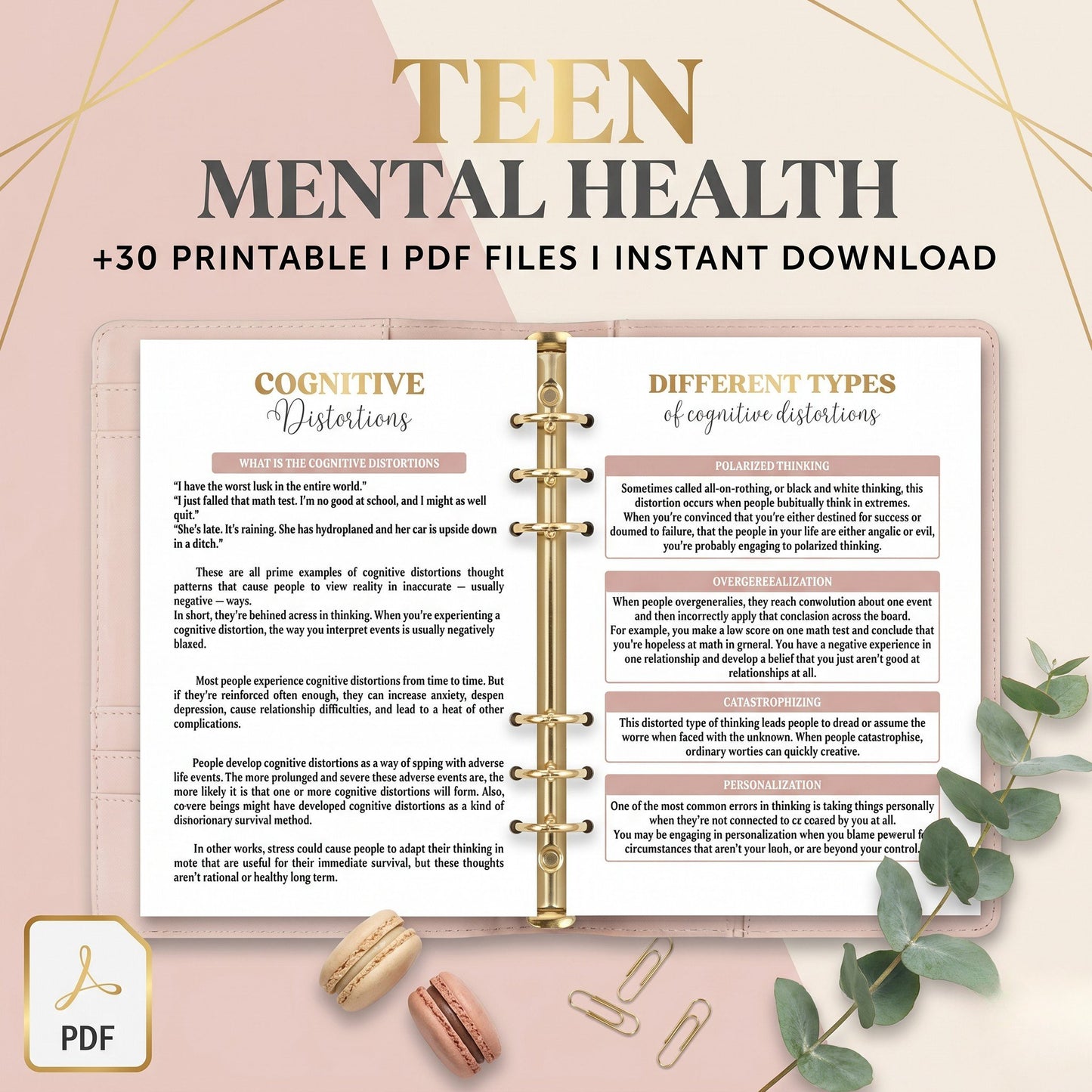 Teen Mental Health Therapy Journal