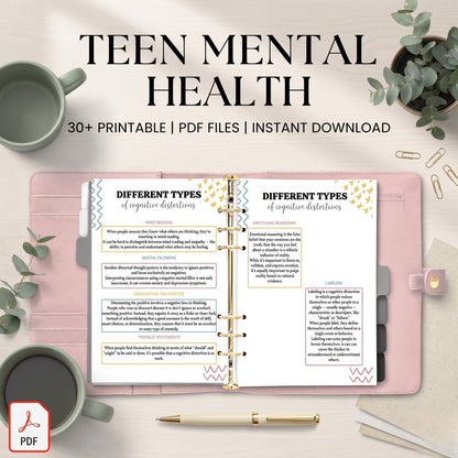 Teen Mental Health Therapy Journal
