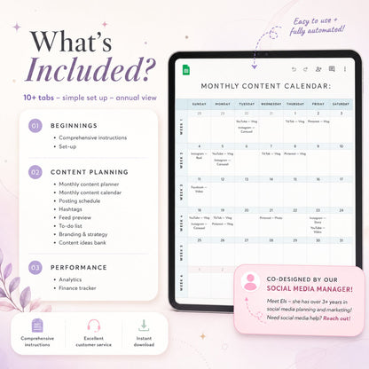 Ultimate Social Media Content Calendar Planner - 365 Day Content Plan Guide Rack