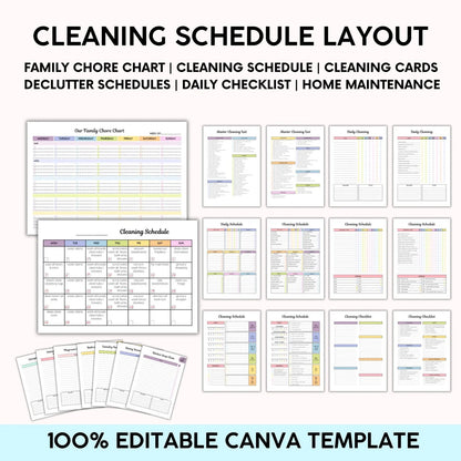The ADHD Cleaning Planner (Editable & Printable) Guide Rack