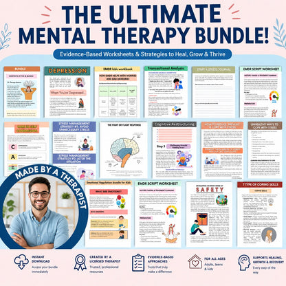 Mental Health Therapy & Emotional Healing System: Guide to Overcoming Anxiety, Depression, Stress, Burnout, and Trauma