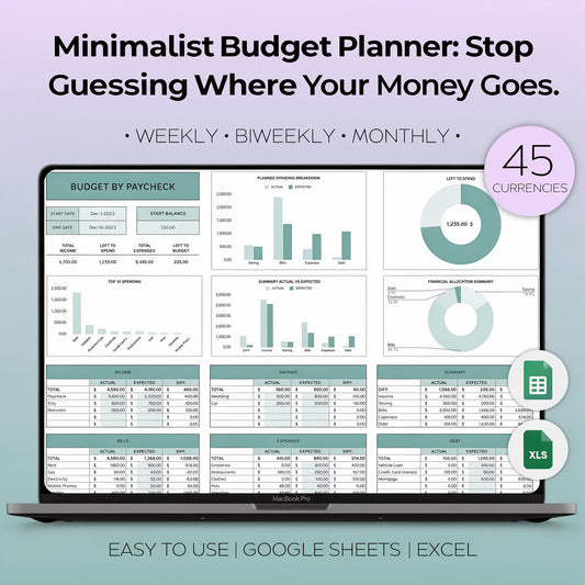 Minimalist Budget Planner: Stop Guessing Where Your Money Goes