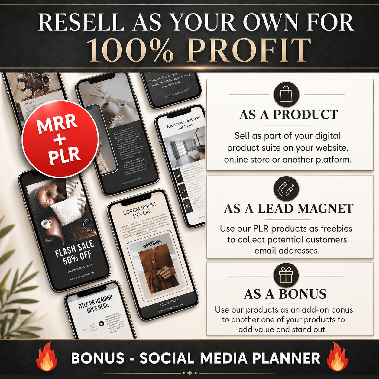 900+ DFY Instagram Templates Bundle: Faceless Reels, Stories & Posts Guide Rack